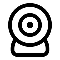 Smart security camera line icon