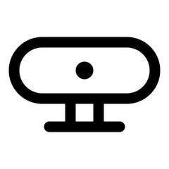 Smart doorbell line icon