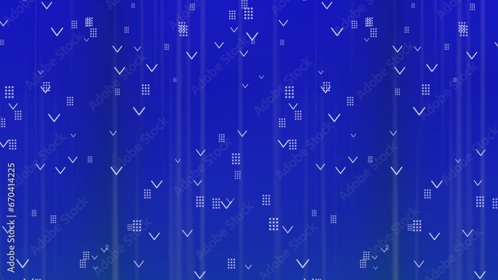 Poster technology arrow moving animation with blue background. arrows pointing right with charts . e_1414