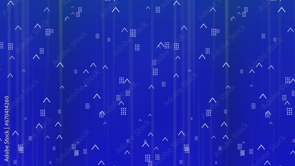 Aufkleber technology arrow moving animation with blue background. arrows pointing right with charts . e_1415