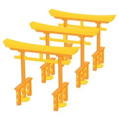 Torii sacred traditional gate Japan shintoism religion.