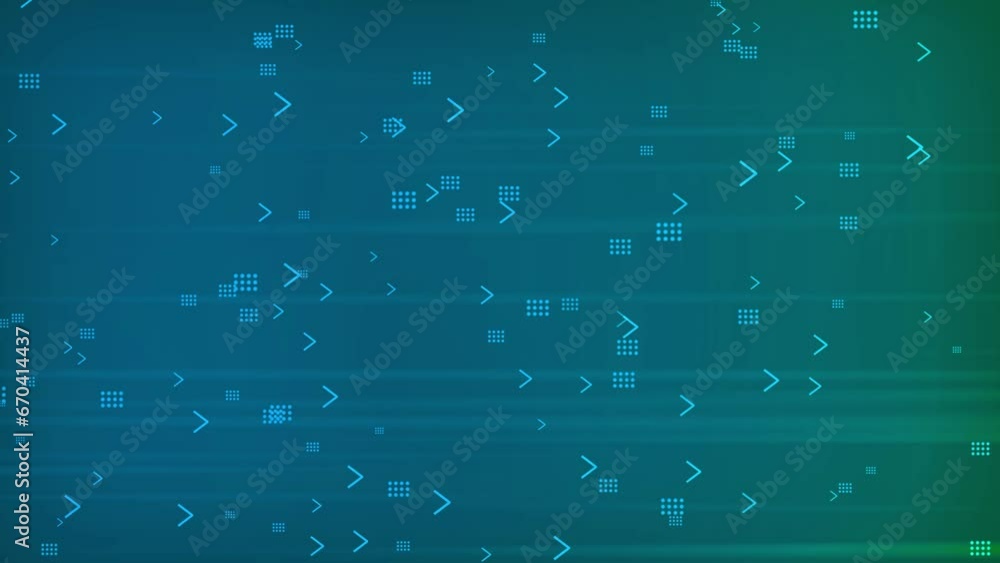 Poster technology arrow moving animation with blue background. arrows pointing right with charts . e_1419