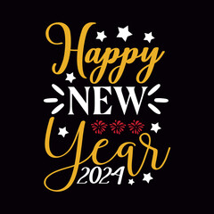 Happy New Year 2024 Svg