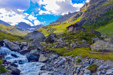 Das Lareintal, Seitental des Paznauntals in Tirol (Österreich)