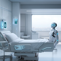 Robot in a hospital.