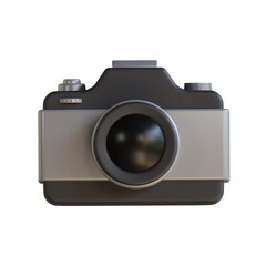 3D Model of Camera. Camera Design in 3D. Intriguing 3D Model of Camera.
3d illustration, 3d element, 3d rendering. 3d visualization isolated on a transparent background
