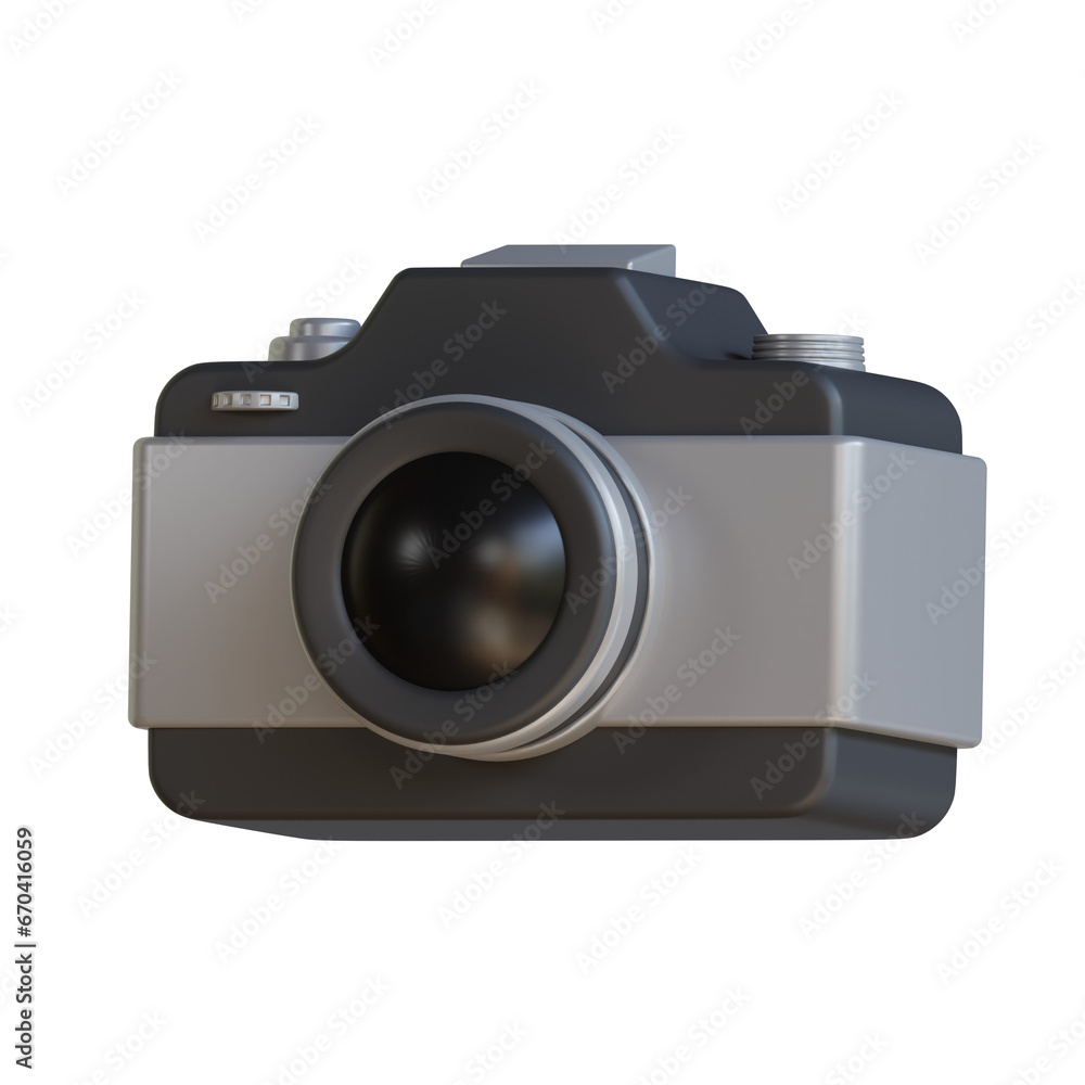 Poster 3D Model of Camera. Camera Design in 3D. Intriguing 3D Model of Camera.
3d illustration, 3d element, 3d rendering. 3d visualization isolated on a transparent background