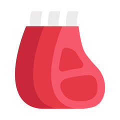 BBQ ribs line icon