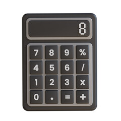 3D Model of Calculator. Calculator Design in 3D. Intriguing 3D Model of Calculator.
3d illustration, 3d element, 3d rendering. 3d visualization isolated on a transparent background