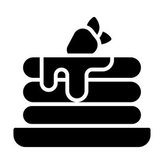 Pancakes line icon