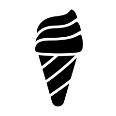 Ice cream cone line icon