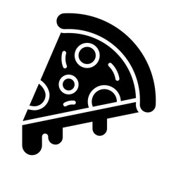 Pizza slice line icon