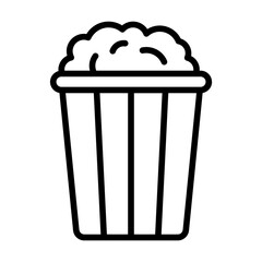 Popcorn line icon