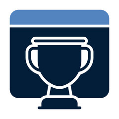 Search engine ranking line icon