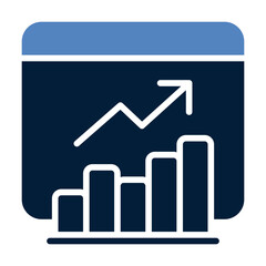 Website traffic line icon