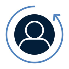 Retargeting line icon
