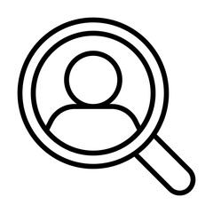 Target audience line icon