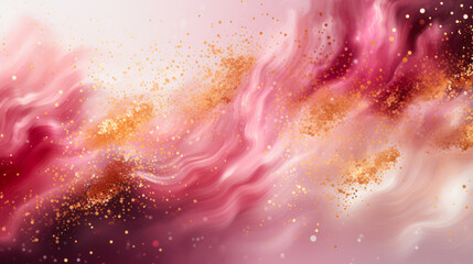 Fototapeta premium Sparkling Shimmering Color Ink Abstract Background 