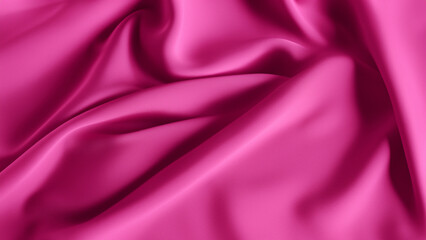 Pink Silk Satin with Soft Folds, Silk Satin with Gentle Drapes, Silk Fabric Background, Silk Fabric Soft Folds, Luxury Background, 8K UHD