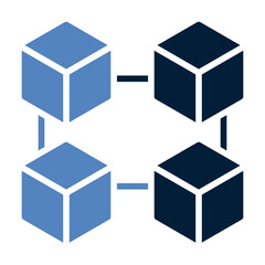 Blockchain line icon