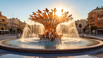 Iconic Fountain of the Sun