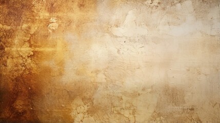 Extreme close-up of abstract blurred old parchment, sepia and antique gold hues, in the style of gradient blurred - obrazy, fototapety, plakaty
