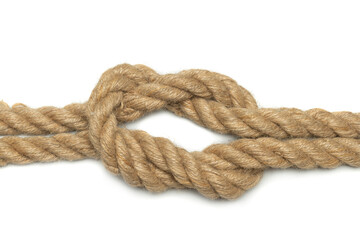 Coiled rope knot