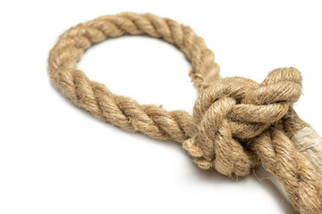Coiled rope knot