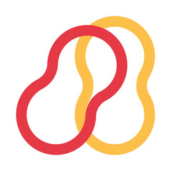 Rubber bands line icon