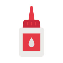 Liquid glue line icon