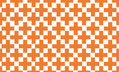 seamless pattern with cross, X cross geometric repeat pattern. Simple subtle seamless brown and orange background design on fabric printing or wallpaper or packing print