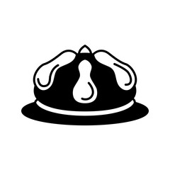 Bread Of The Dead Glyph Style in Design Icon