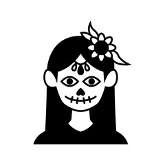 Catrina Glyph Style in Design Icon