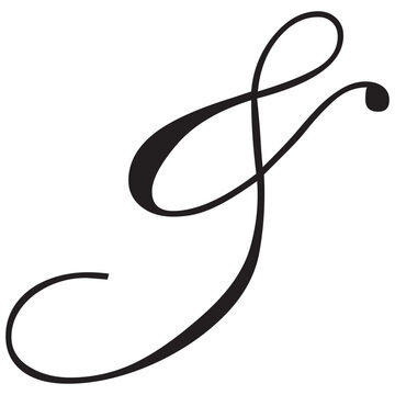 Black ampersand