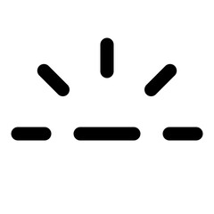 Brightness line icon
