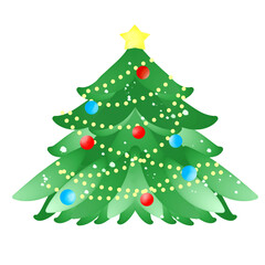 green christmas tree