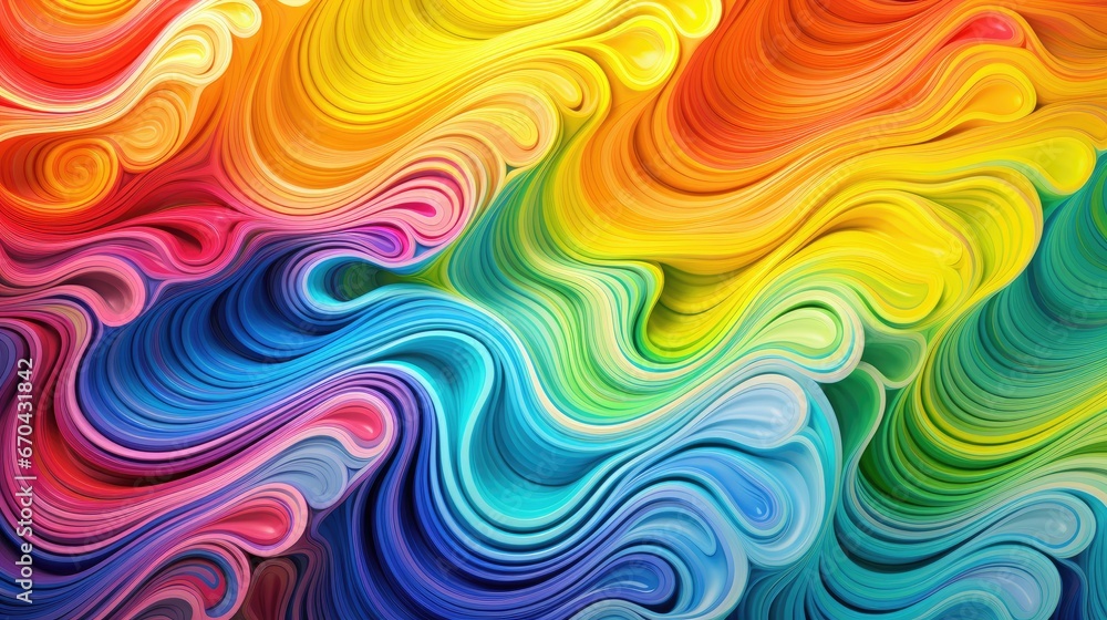 Aufkleber abstract wavy background. abstract background with colorful waves, bright colorful soundwave pattern