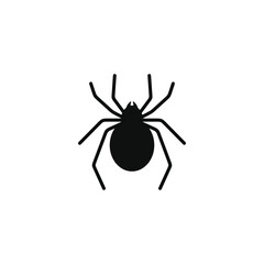 Spider icon isolated on white background