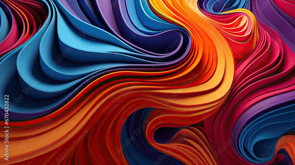Aufkleber abstract wavy background. abstract background with colorful waves, bright colorful soundwave pattern