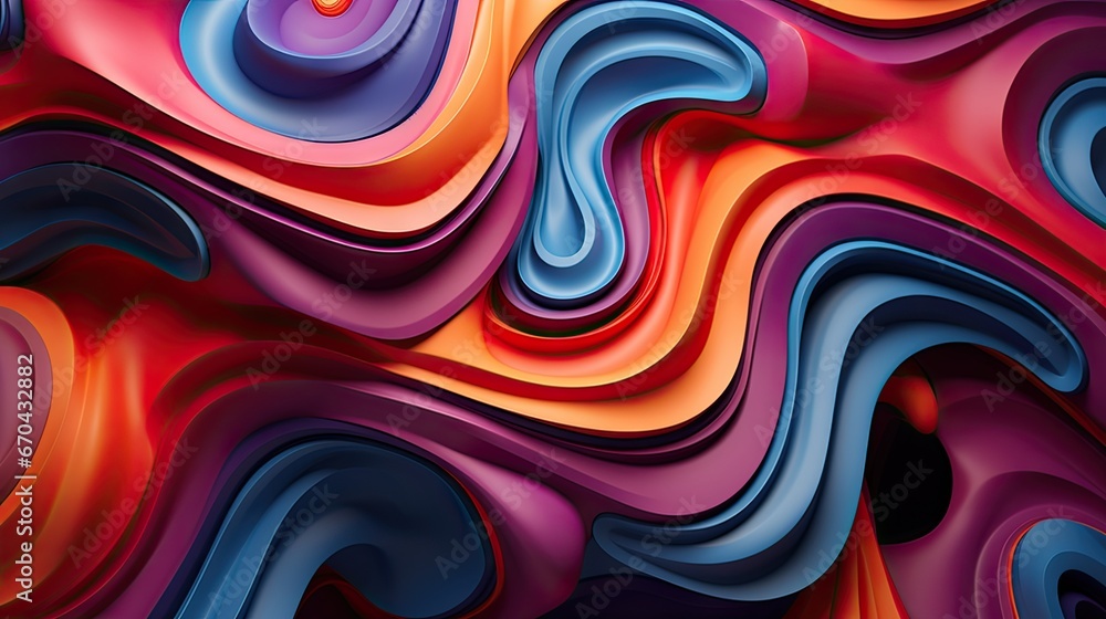 Aufkleber abstract wavy background. abstract background with colorful waves, bright colorful soundwave pattern