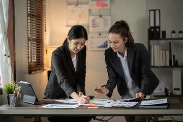 Group asia business people of business people in the company's meeting room. 