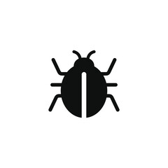 Bug icon isolated on white background