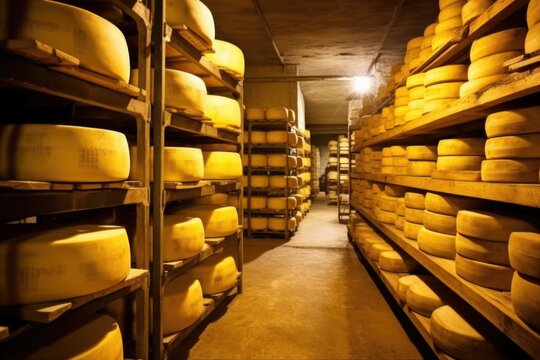 image capturing hygienic conditions of cheese aging cellar