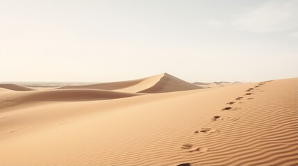 Fototapeta na wymiar Sand dunes in the Sahara desert, Morocco. Africa. Sunset