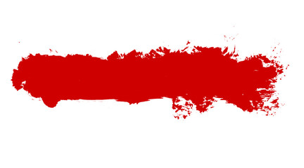 Red dried paint splattered dirty style. Royalty high-quality free stock image of Isolated ink...