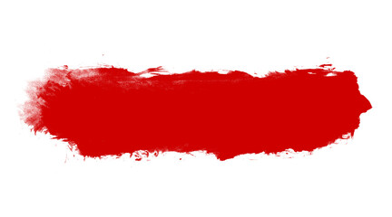 Red dried paint splattered dirty style. Royalty high-quality free stock image of Isolated ink stencils for graphic design, text fields. Artistic brush strokes, splatter stains, paintbrush, overlay