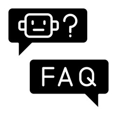Fototapeta premium Chatbot Icon