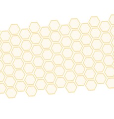 abstract background with hexagons grid honeycomb bees textured gold yellow color