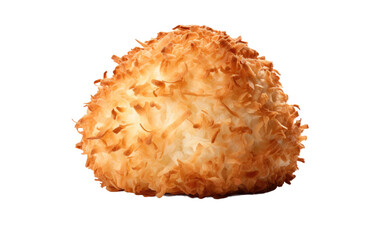 Coconut Macaroons: Sweet Tropical Delight on Transparent background - obrazy, fototapety, plakaty