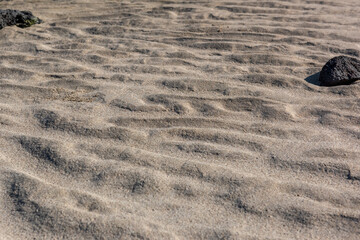The curiouse and beautiful sandy wave beach.